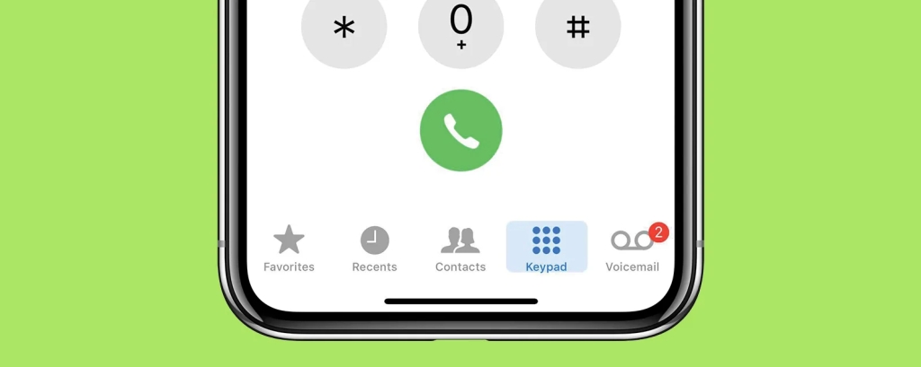 screenshot of voicemail icon on smartphone